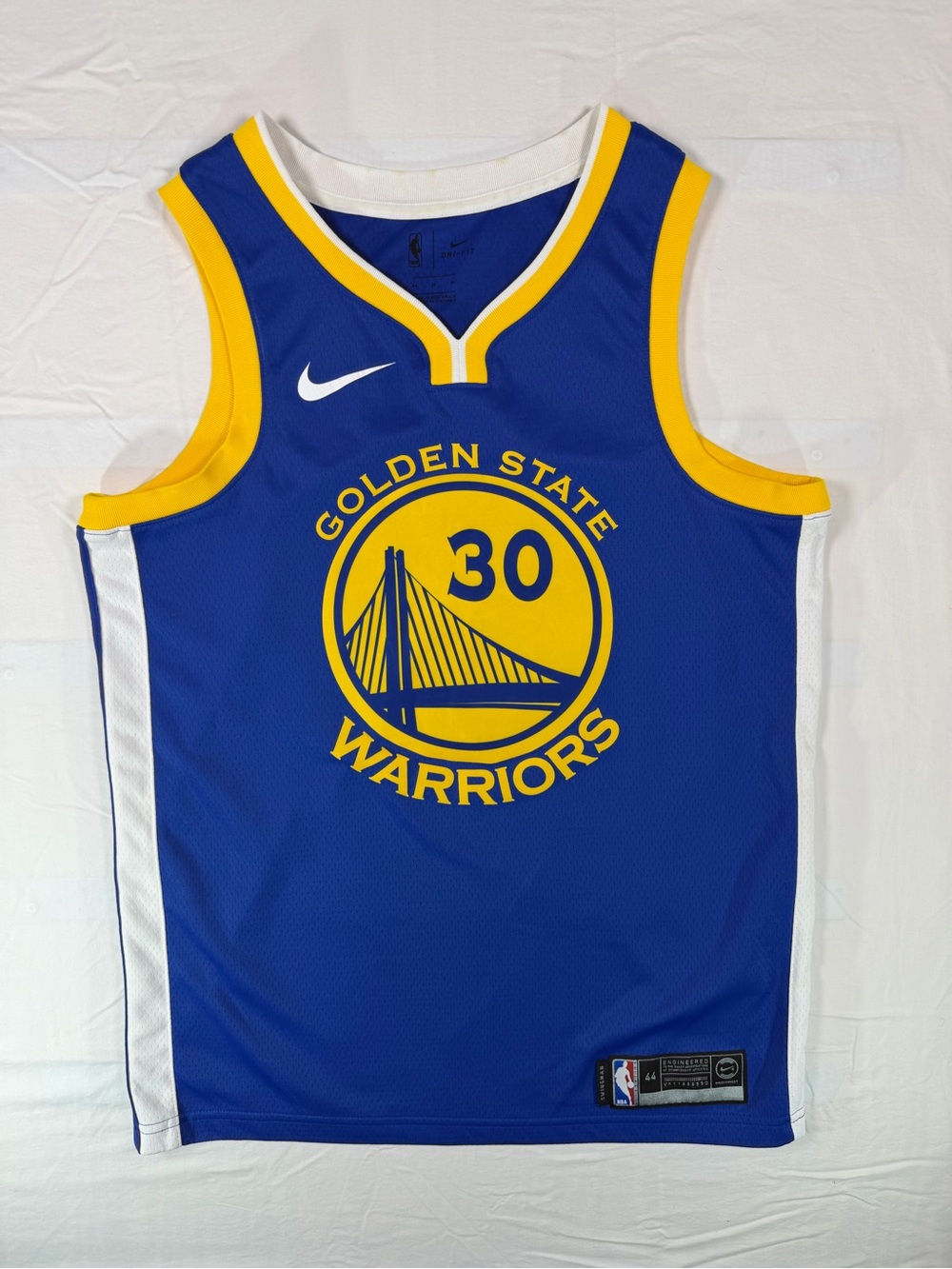 Nike Stephen Curry Golden State Warriors #30 Swingman Jersey Men’s M NBA